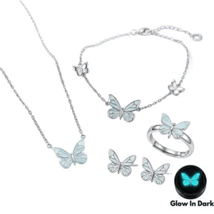 2026 Limited Edition Luminous Butterfly 4-in-1 Bundle Jewelry Collection