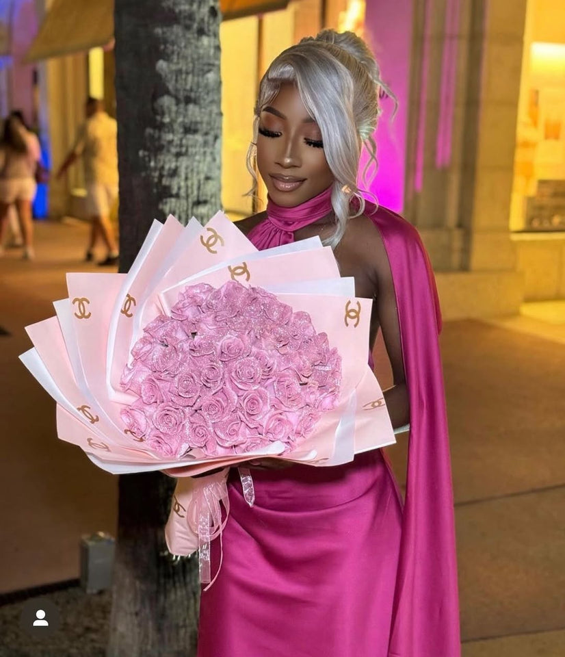 💕Glittering Everlasting Rose Bouquet – Gift for Anniversaries & Milestones