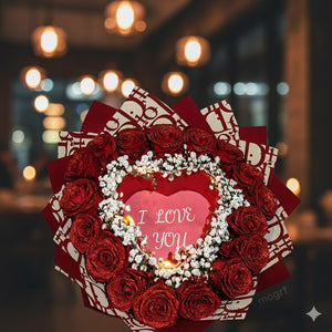 The Burn Away Glitter Roses Bouquet [New 2026] Madeofrose®