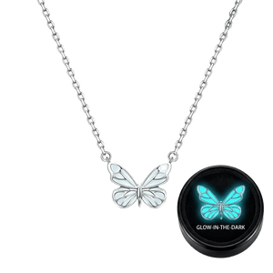 2026 Limited Edition Luminous Butterfly Necklace - Azure Glow