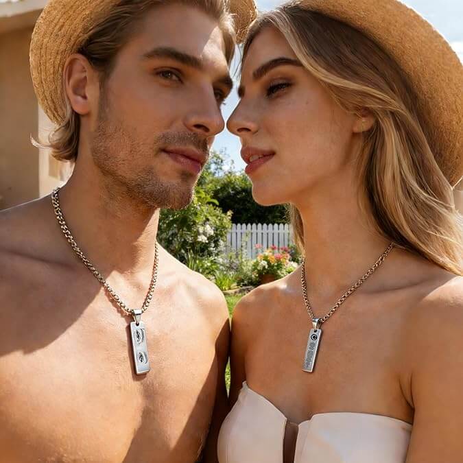 Valentine's Day Personalized Eye Photo Necklace [NEW]