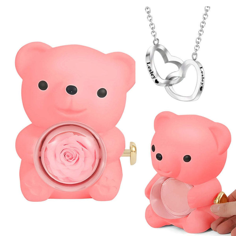 5 in 1 Eternal Rose Box & Engraved Necklace [NEW 2026] Madeofrose®
