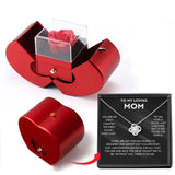 preserved rose jewelry box with secret compartment