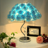 LED Red Rose Tree Lamp -  Blue