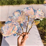 Galaxy Rose With Luxury Pink Box -  Bouquet-4-pcs