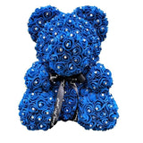Diamond Exclusive Rose Bear -  Royal-Blue-10-Inch-25-Cm