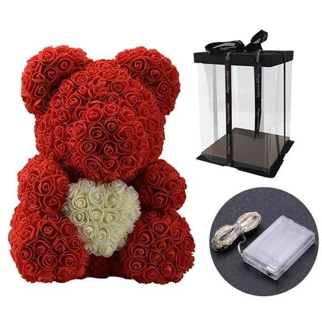 Luxury Rose Bear With LED Gift Box - Madeofrose