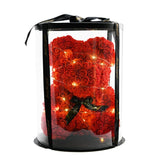 Luxury Rose Bear With Round Gift box - Madeofrose