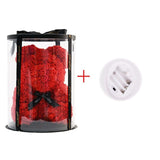 Luxury Rose Bear With Round Gift box - Madeofrose