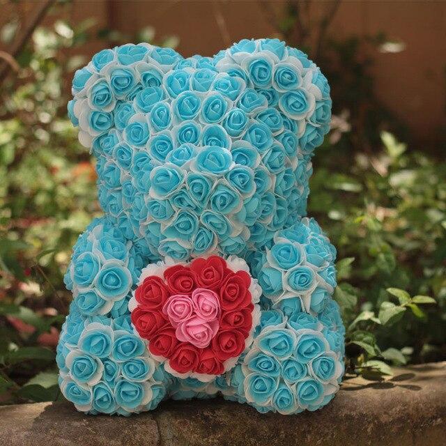 Two Tone Luxury Rose Bear - Madeofrose