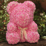 Two Tone Luxury Rose Bear - Madeofrose