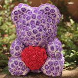 Two Tone Luxury Rose Bear - Madeofrose